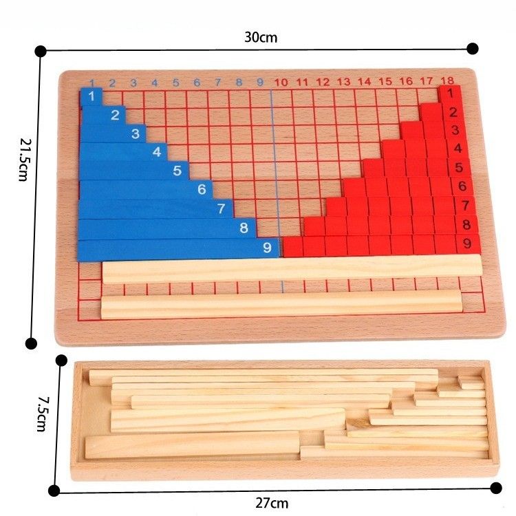 知育玩具 木製 モンテッソーリ 掛け算学習セット