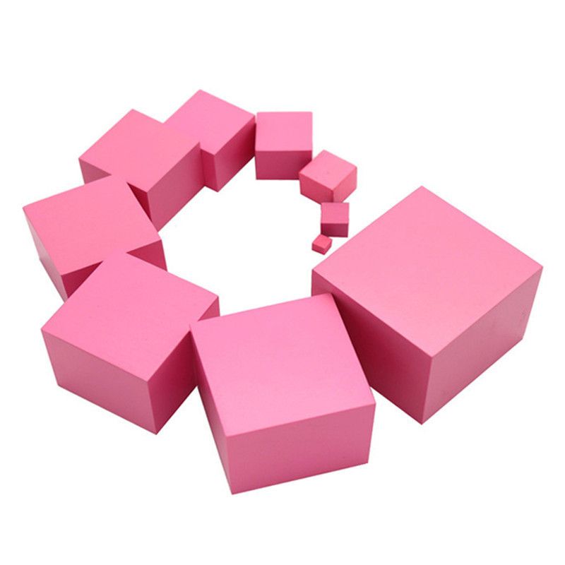 知育玩具 モンテッソーリ 段階式立体ブロック 寸法感覚育成教具