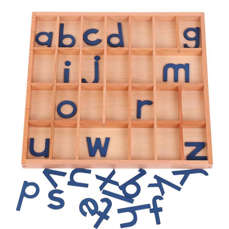 知育玩具 モンテッソーリ 木製アルファベット文字学習ボックス