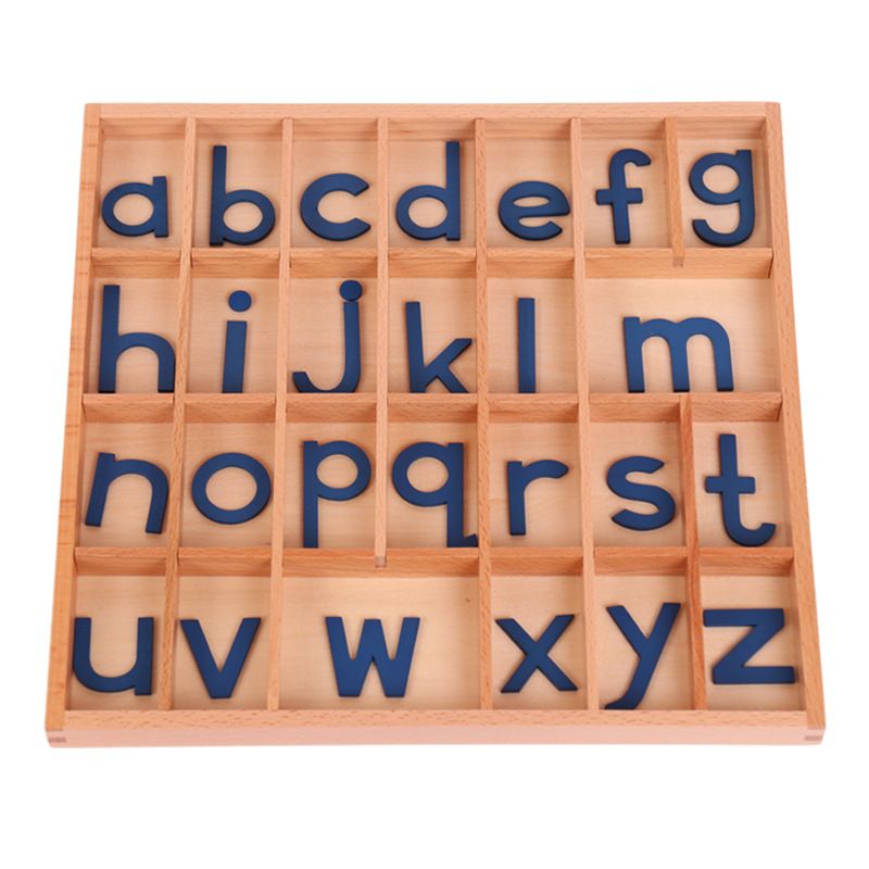 知育玩具 モンテッソーリ 木製アルファベット文字学習ボックス