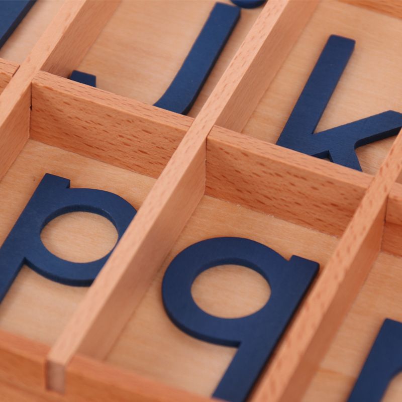知育玩具 モンテッソーリ 木製アルファベット文字学習ボックス