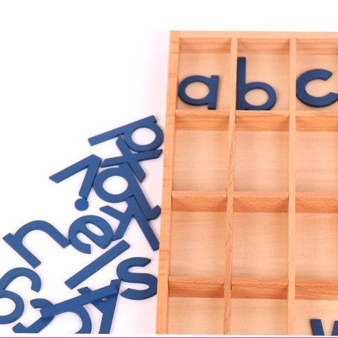 知育玩具 モンテッソーリ 木製アルファベット文字学習ボックス