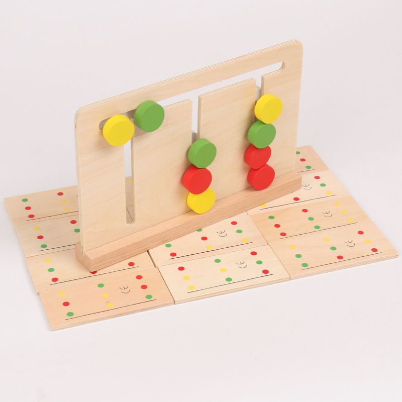知育玩具 モンテッソーリ 木製パターン組み立て学習玩具