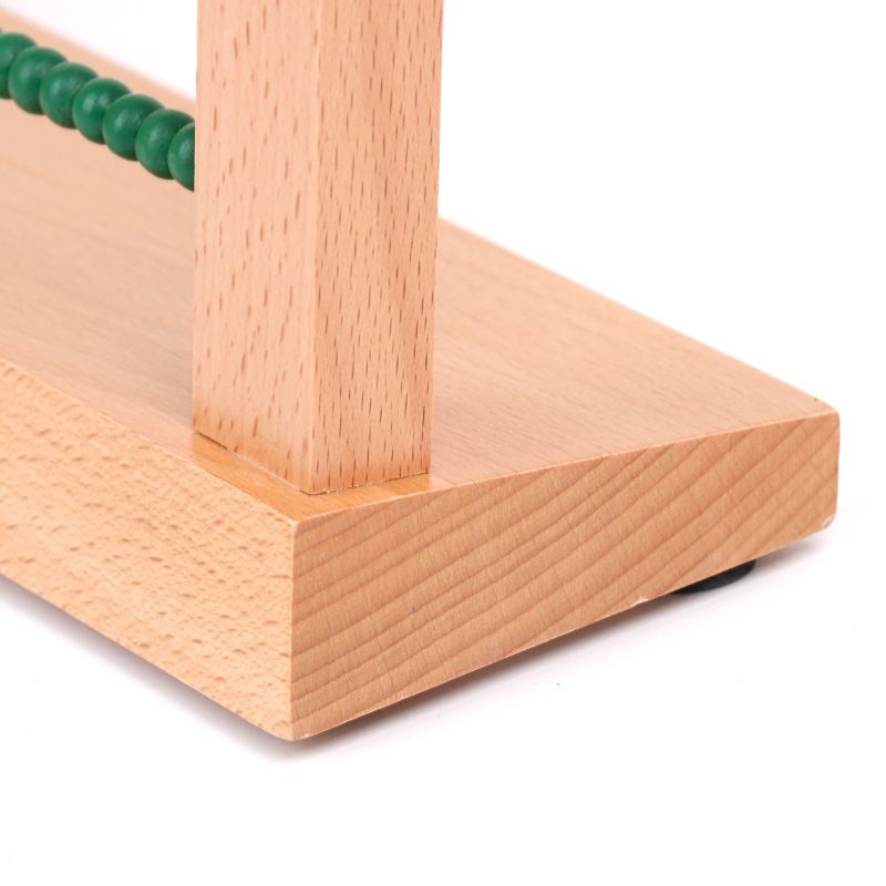 知育玩具 モンテッソーリ 木製そろばん式数字学習ボード