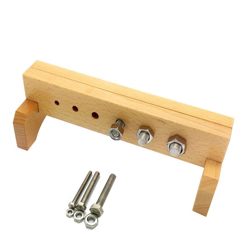 知育玩具 モンテッソーリ 木製ねじ通し練習セット