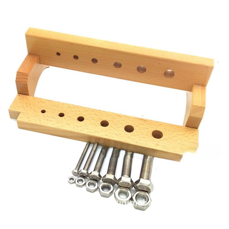 知育玩具 モンテッソーリ 木製ねじ通し練習セット