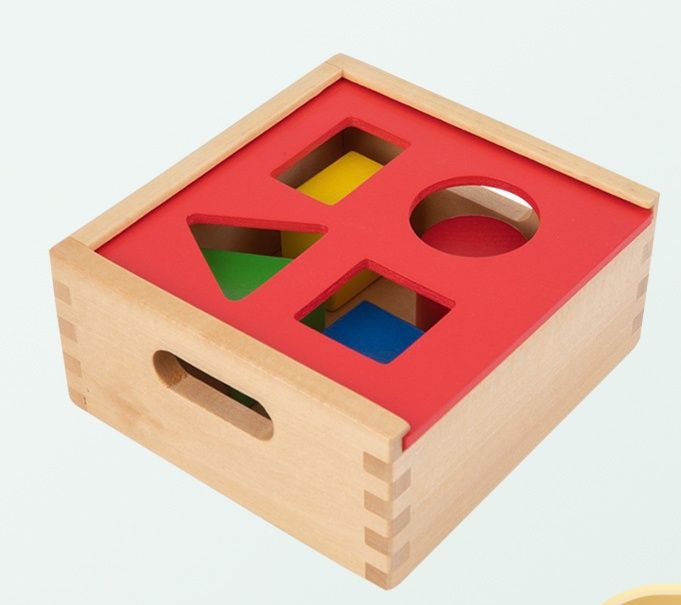 知育玩具 木製形合わせパズルボックス