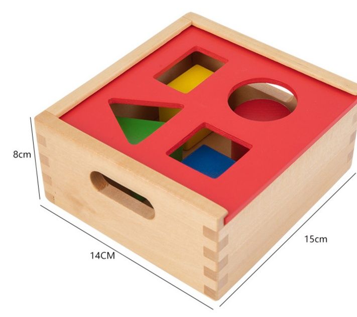 知育玩具 木製形合わせパズルボックス