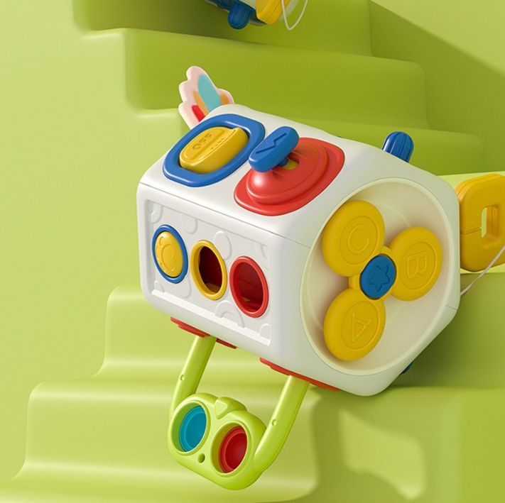 知育玩具 指先知育ボタン押し遊びキューブ