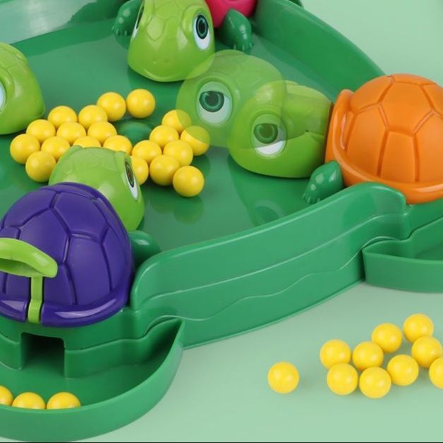 知育玩具 かめさんボール集めゲーム 競争遊び盤