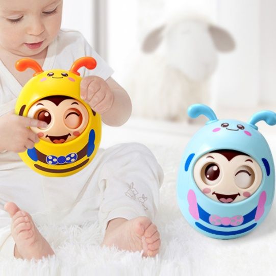 知育玩具 笑顔の虫さん起き上がりこぼし