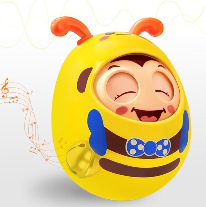 知育玩具 笑顔の虫さん起き上がりこぼし