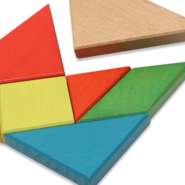 知育玩具 木製パズル 幾何学図形組み合わせ遊び