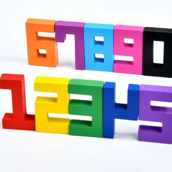 知育玩具 立体組み合わせ型はめ木製パズル