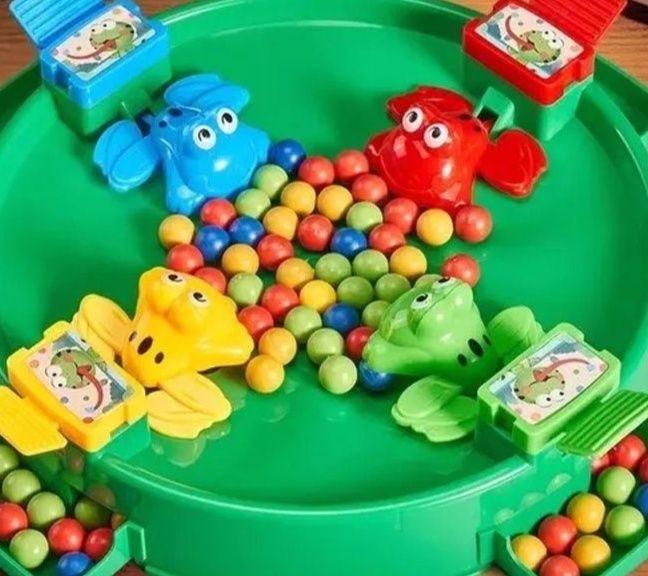 知育玩具 3歳児 かえるさん玉食べ競争ゲーム