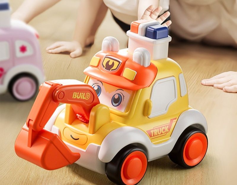 知育玩具6歳 表情が変わるかわいい働く車のおもちゃ