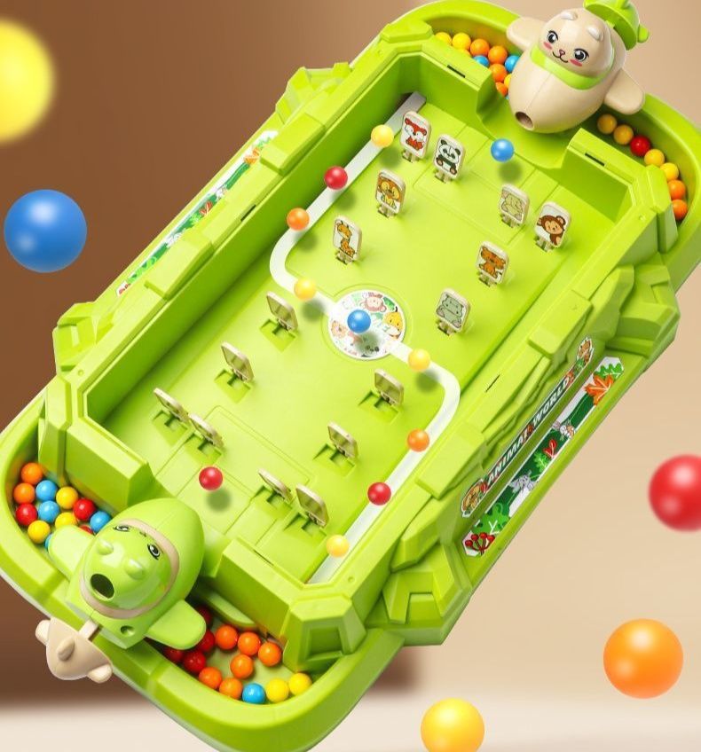 知育玩具4歳 動物キャラクターのボール弾き対戦テーブルゲーム