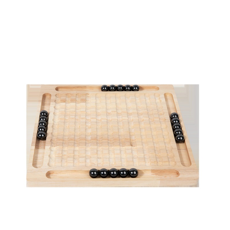 知育玩具 木製ボールパズル戦略盤