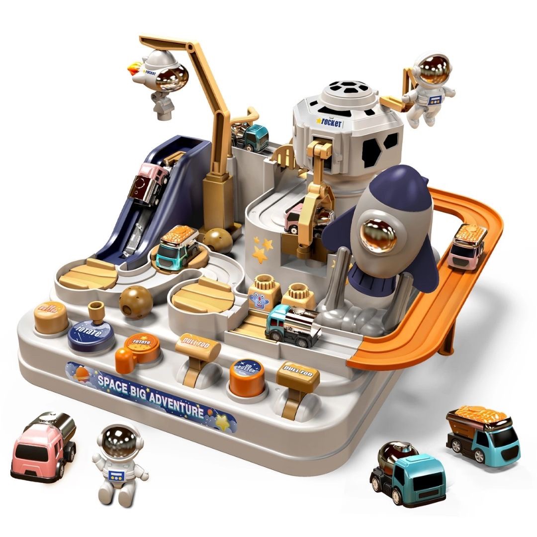 宇宙ステーション軌道レール 6歳からの知育玩具セット