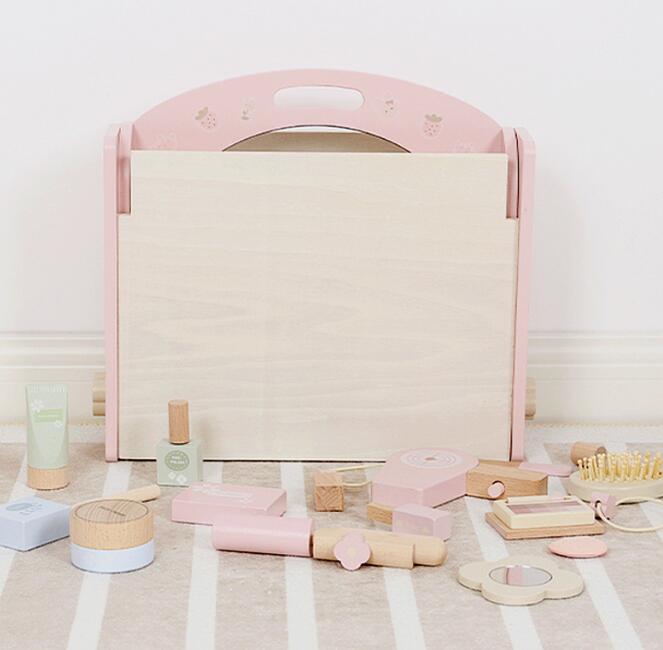 モンテッソーリ 知育玩具　木製化粧台おままごとセット