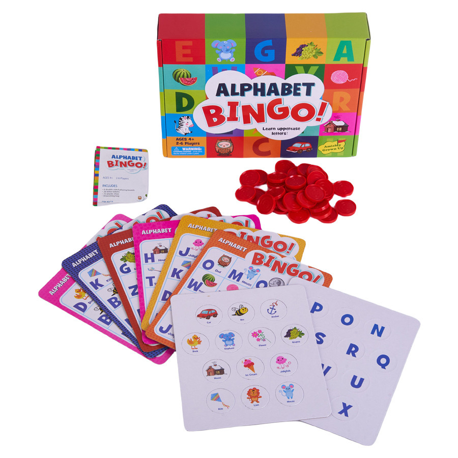 知育玩具 アルファベット文字遊びビンゴゲーム