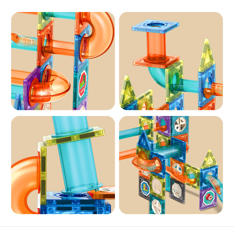知育玩具 透明コロコロ迷路ビルダー