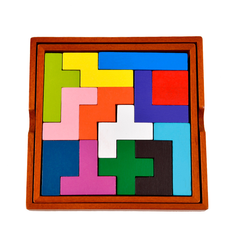 知育玩具 木製立体パズル組み合わせブロックゲーム