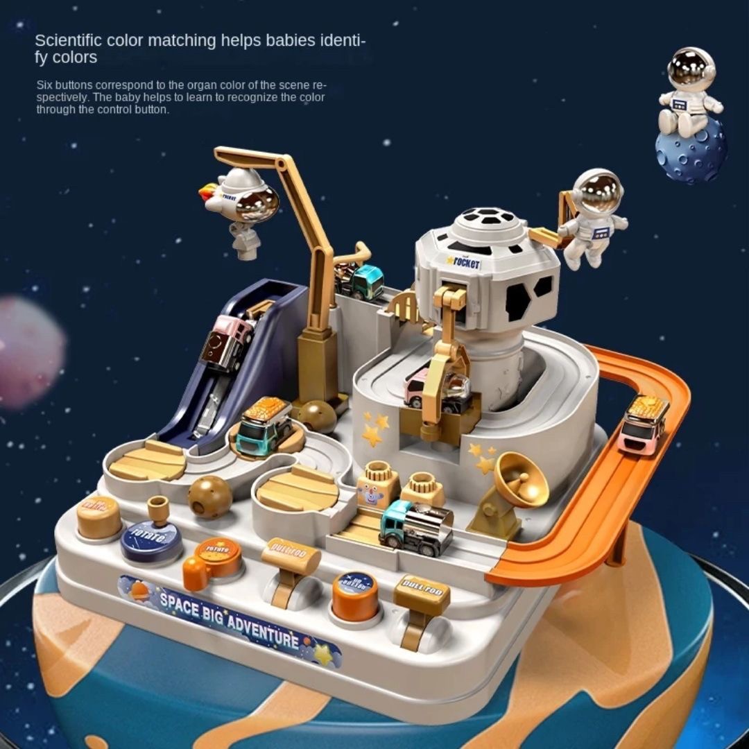 宇宙ステーション軌道レール 6歳からの知育玩具セット