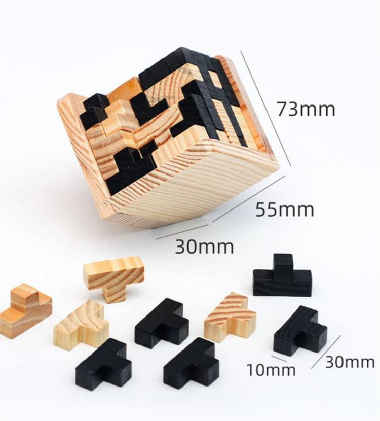 3歳から遊べる木製立体パズル 知育玩具