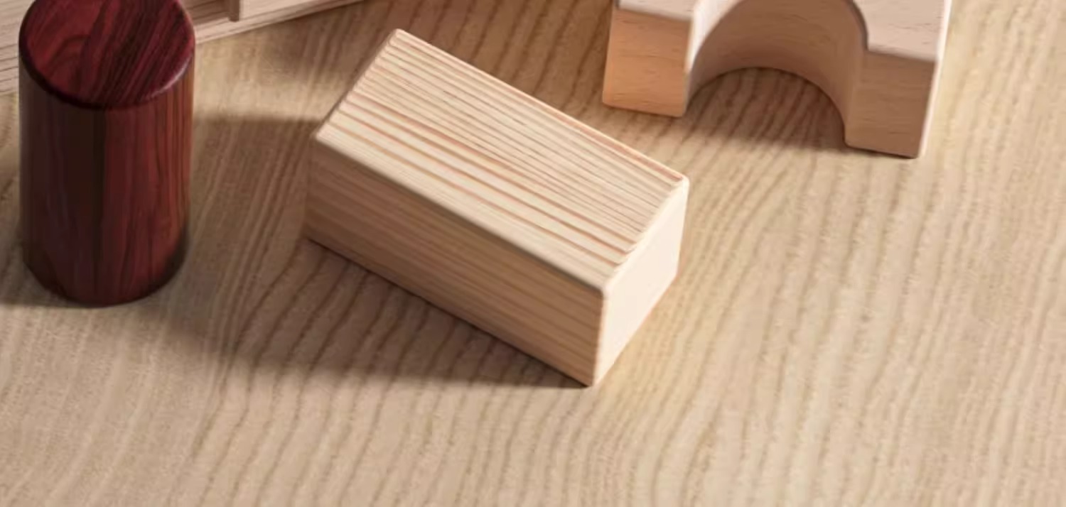 知育玩具 天然木製積み木セット