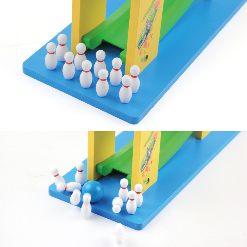 知育玩具 四段坂道くるまころころタワー