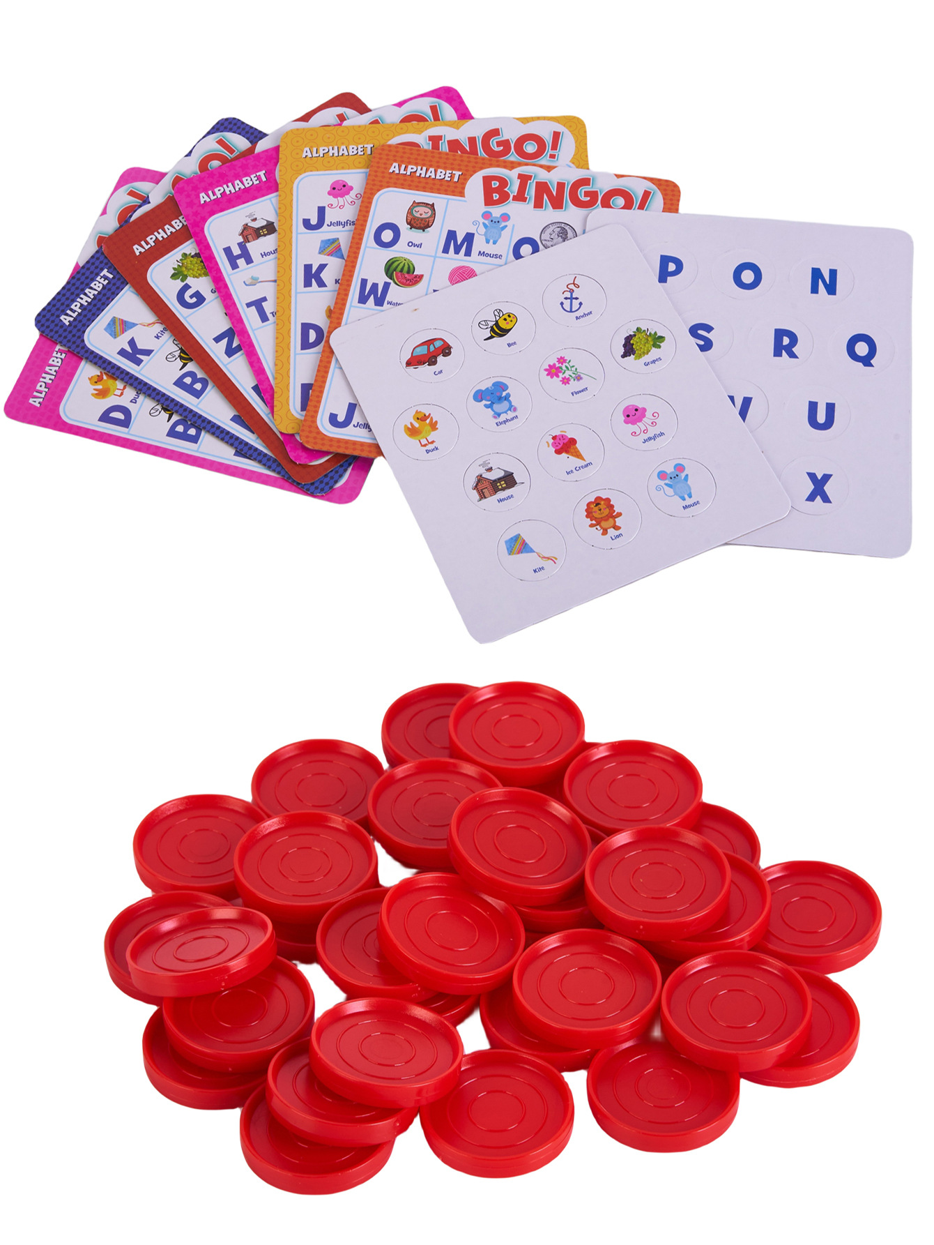 知育玩具 文字覚え遊び ビンゴゲームセット