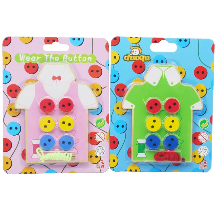 知育玩具 洋服型ボタン留め練習板