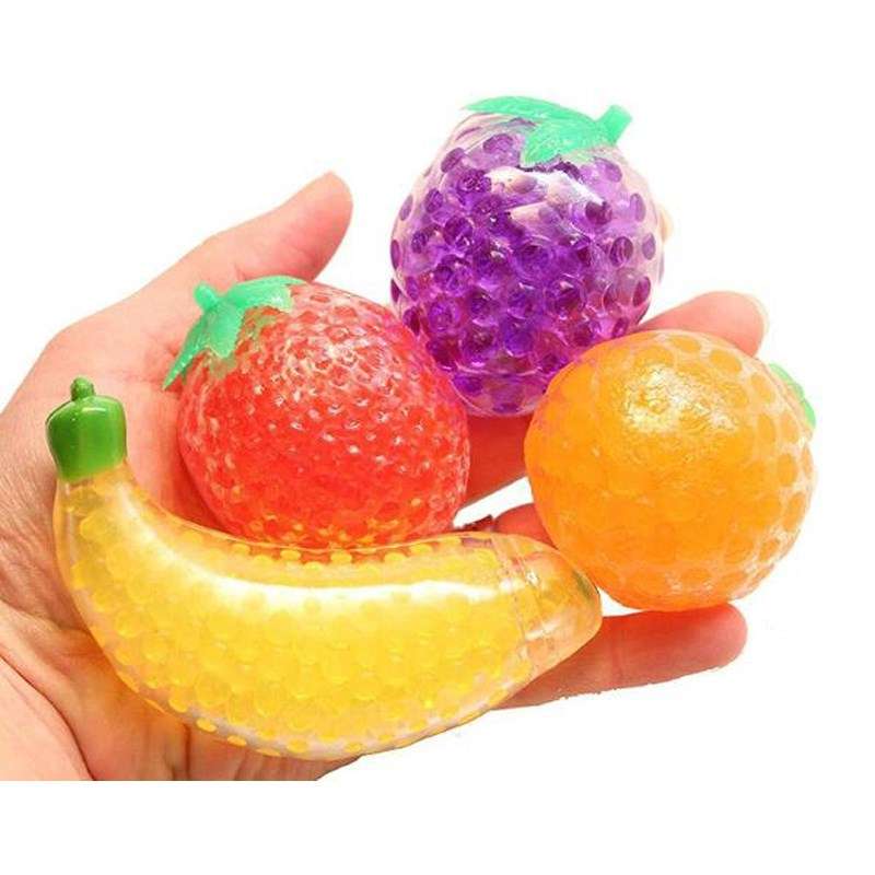 知育玩具 ぷにぷに果物スクイーズセット