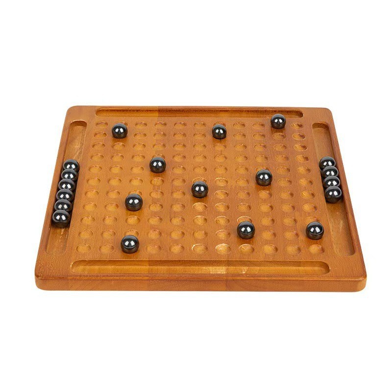 知育玩具 木製ボールパズル戦略盤