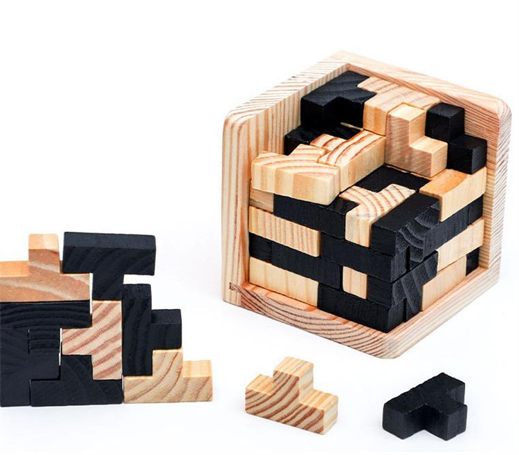 3歳から遊べる木製立体パズル 知育玩具