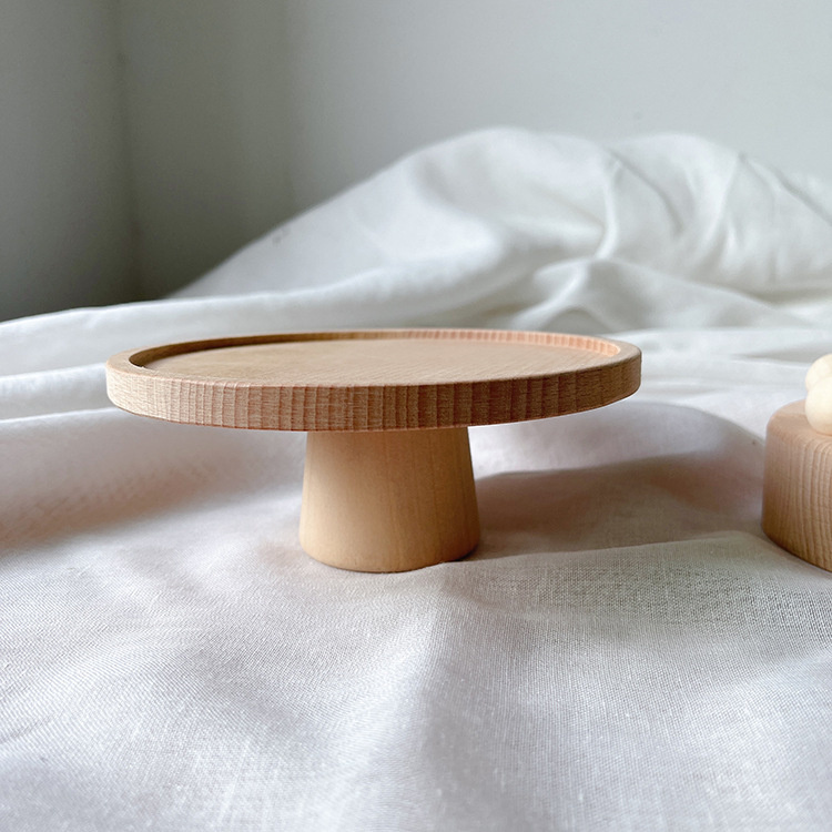 モンテッソーリ 木製原木ケーキ 誕生日おままごと知育玩具