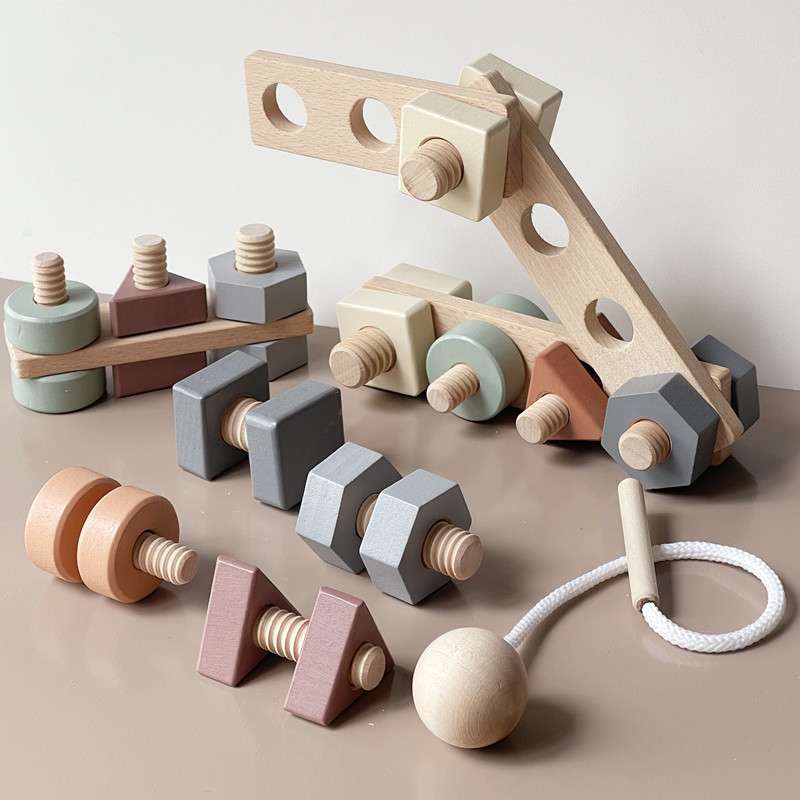 知育玩具 木のぬくもり ネジ遊び工具セット