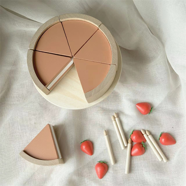 モンテッソーリ 原木 いちごケーキ 知育玩具 誕生日プレゼント