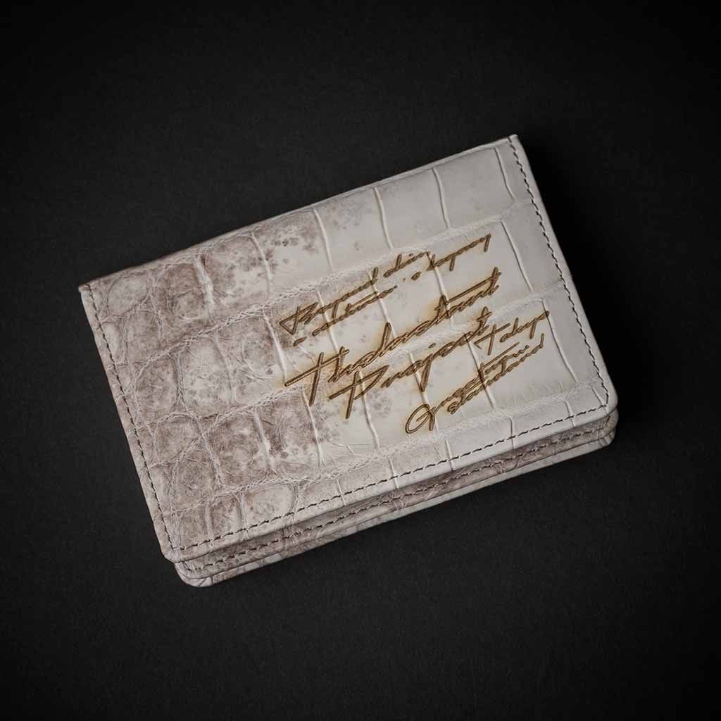 PREMIUM CROCO CARD CASE "EPIGRAPHIA"　HIMALAYA