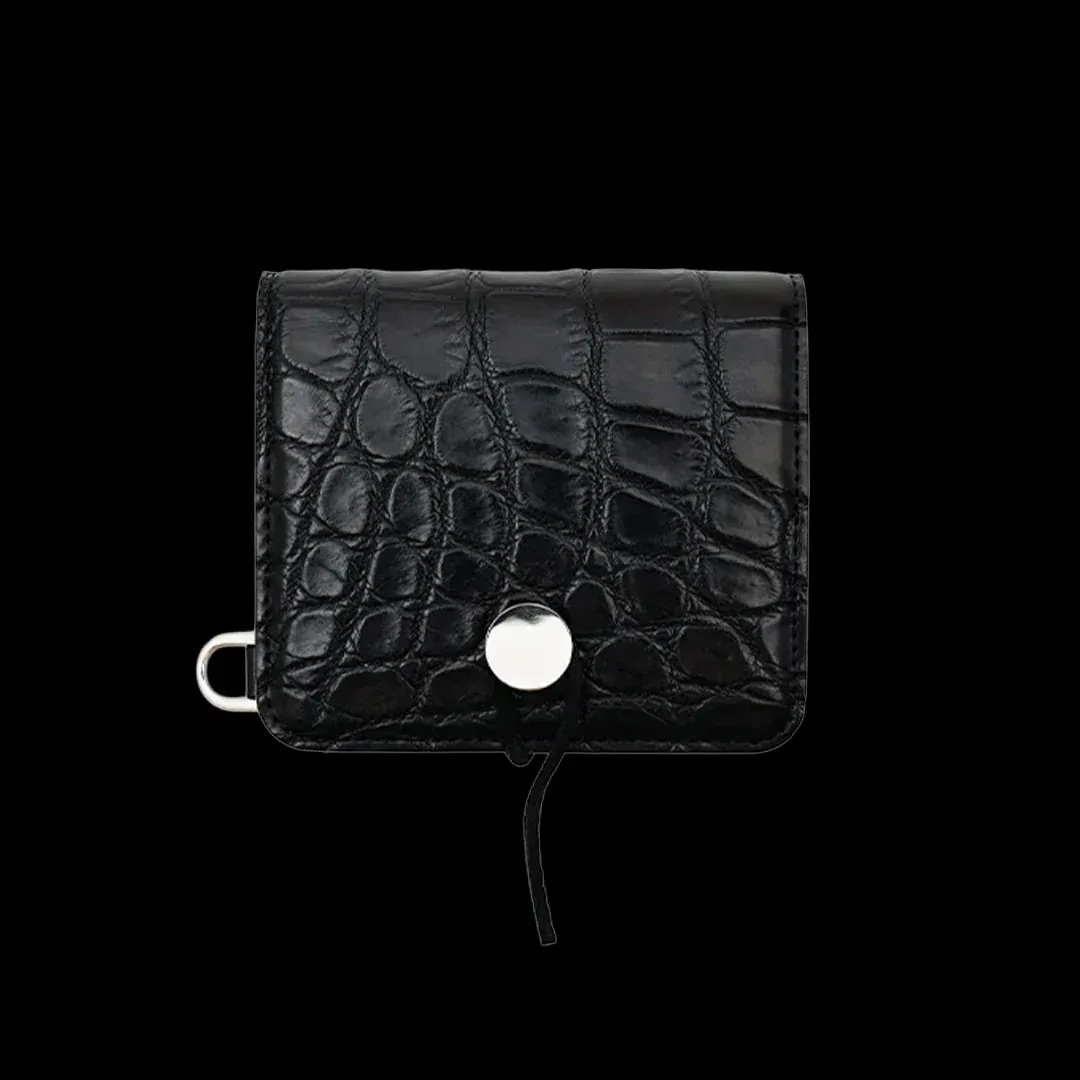 CRISTY WIND COMPACT WLT / CROCO　ブラック