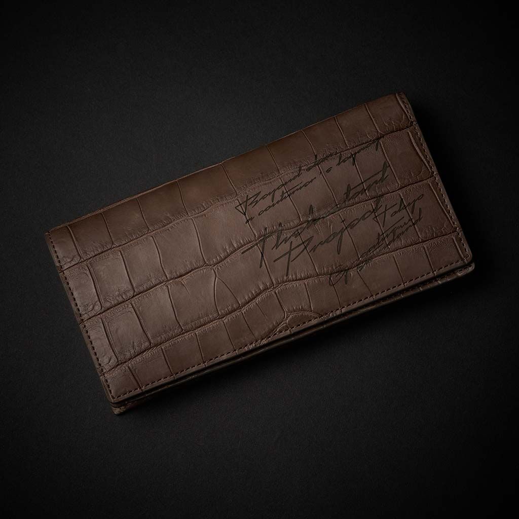 PREMIUM CROCO LONG WALLET "EPIGRAPHIA"　トープ