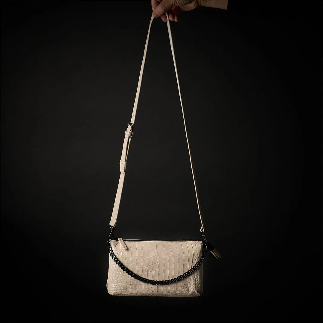 CROCO SHOULDER 「LIBERO」　クリーム