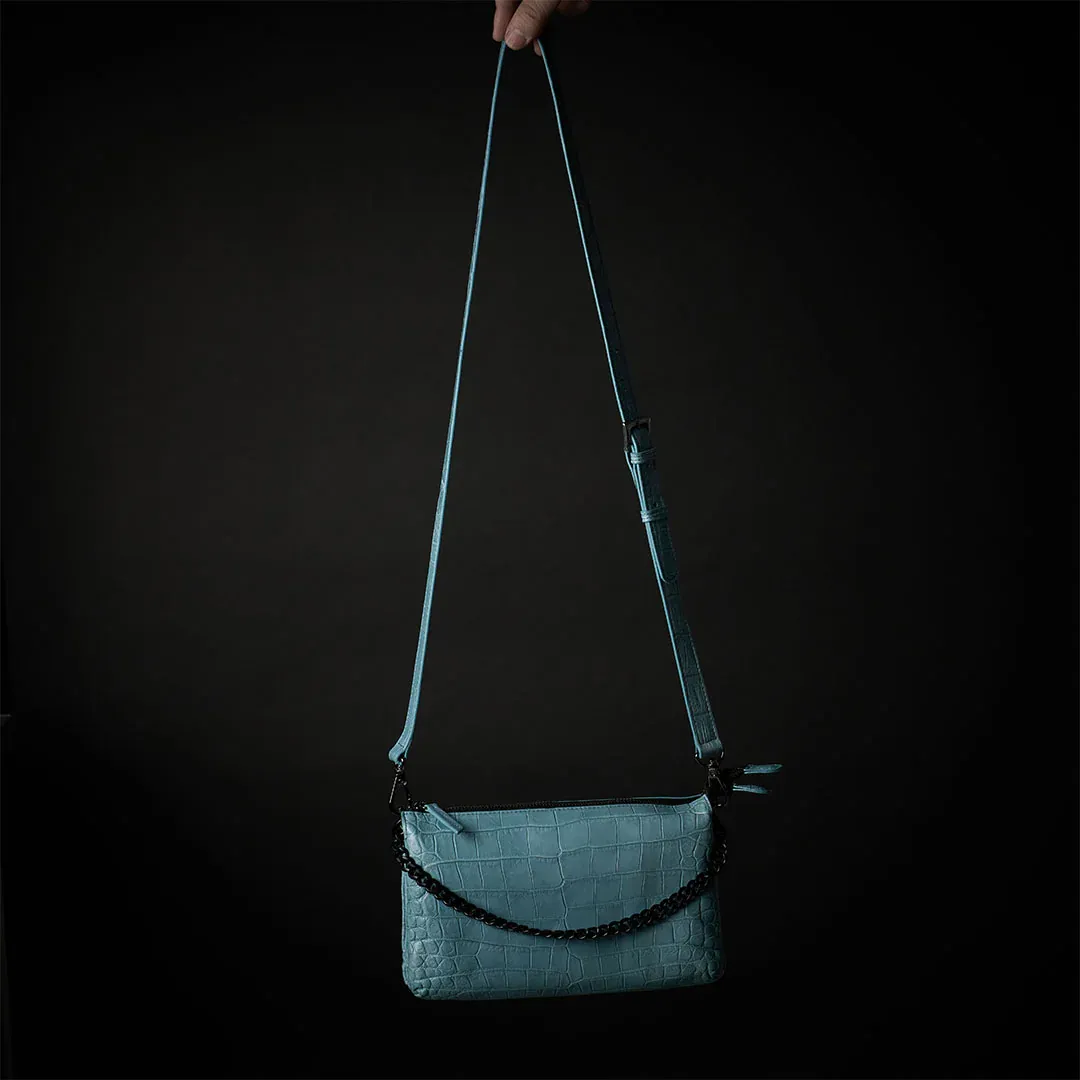 CROCO SHOULDER 「LIBERO」ターコイズ