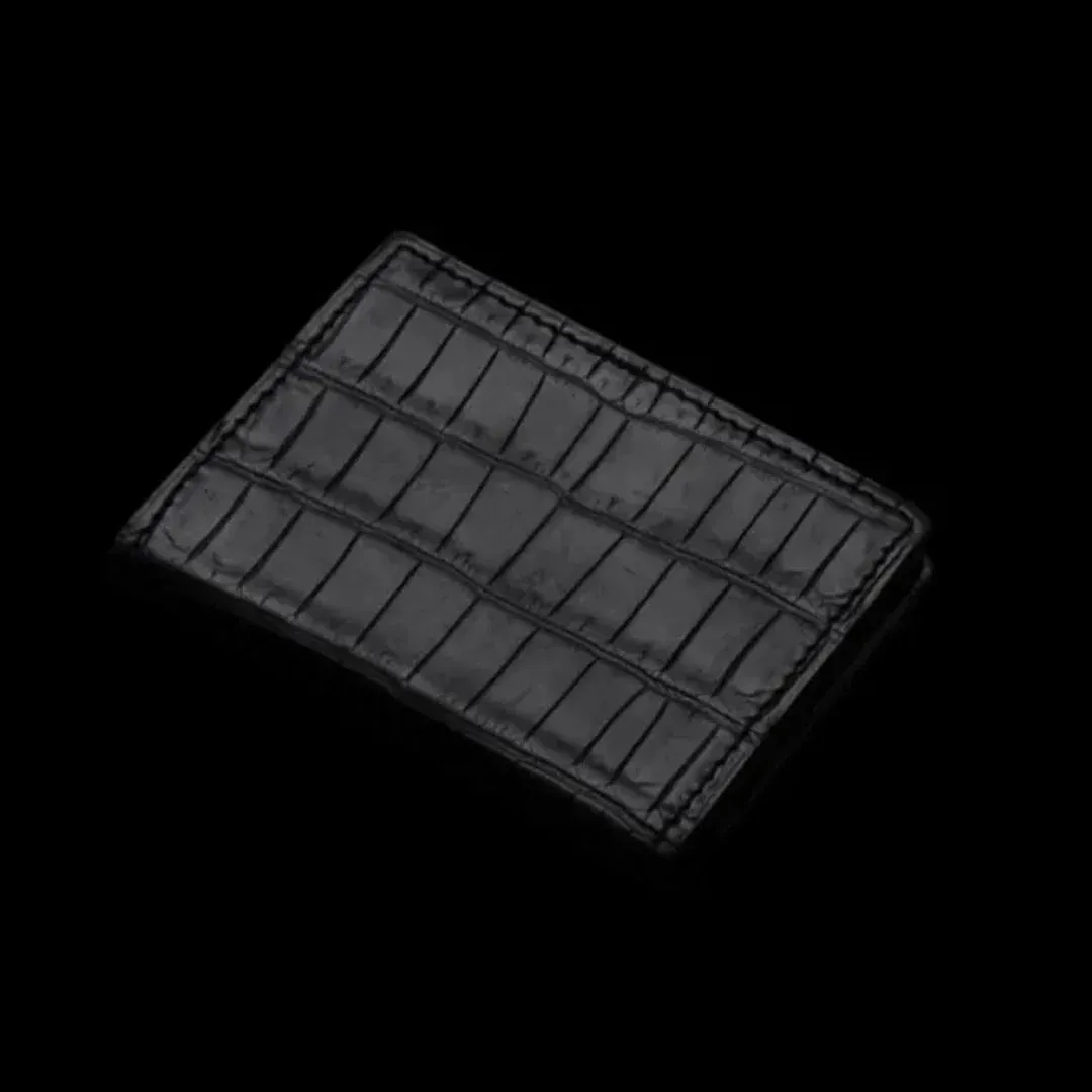 CROCODILE CARD CASE　ブラック