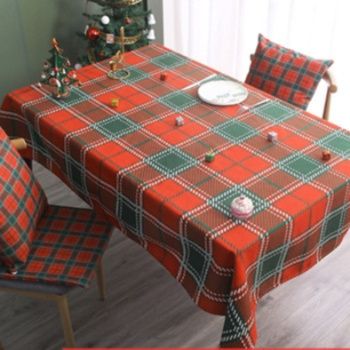 テーブルクロス 季節の彩り格子柄テーブルクロス