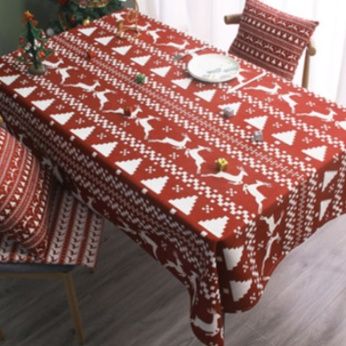 テーブルクロス 季節の彩り格子柄テーブルクロス