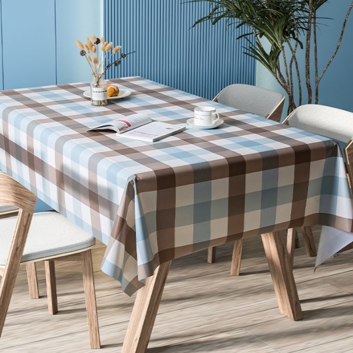 テーブルクロス 北欧風大判格子柄防水撥水加工テーブルクロス
