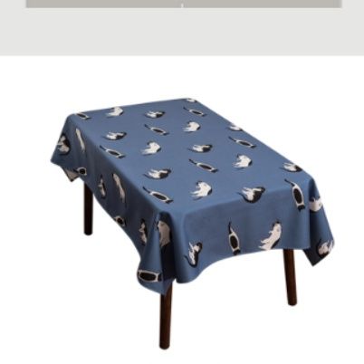 テーブルクロス 愛らしい猫柄のリラックス食卓布