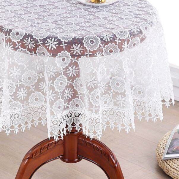 テーブルクロス 花柄刺繍ライン入りセンタークロス センタークロス